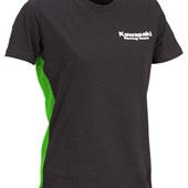 Черная женская футболка KRT